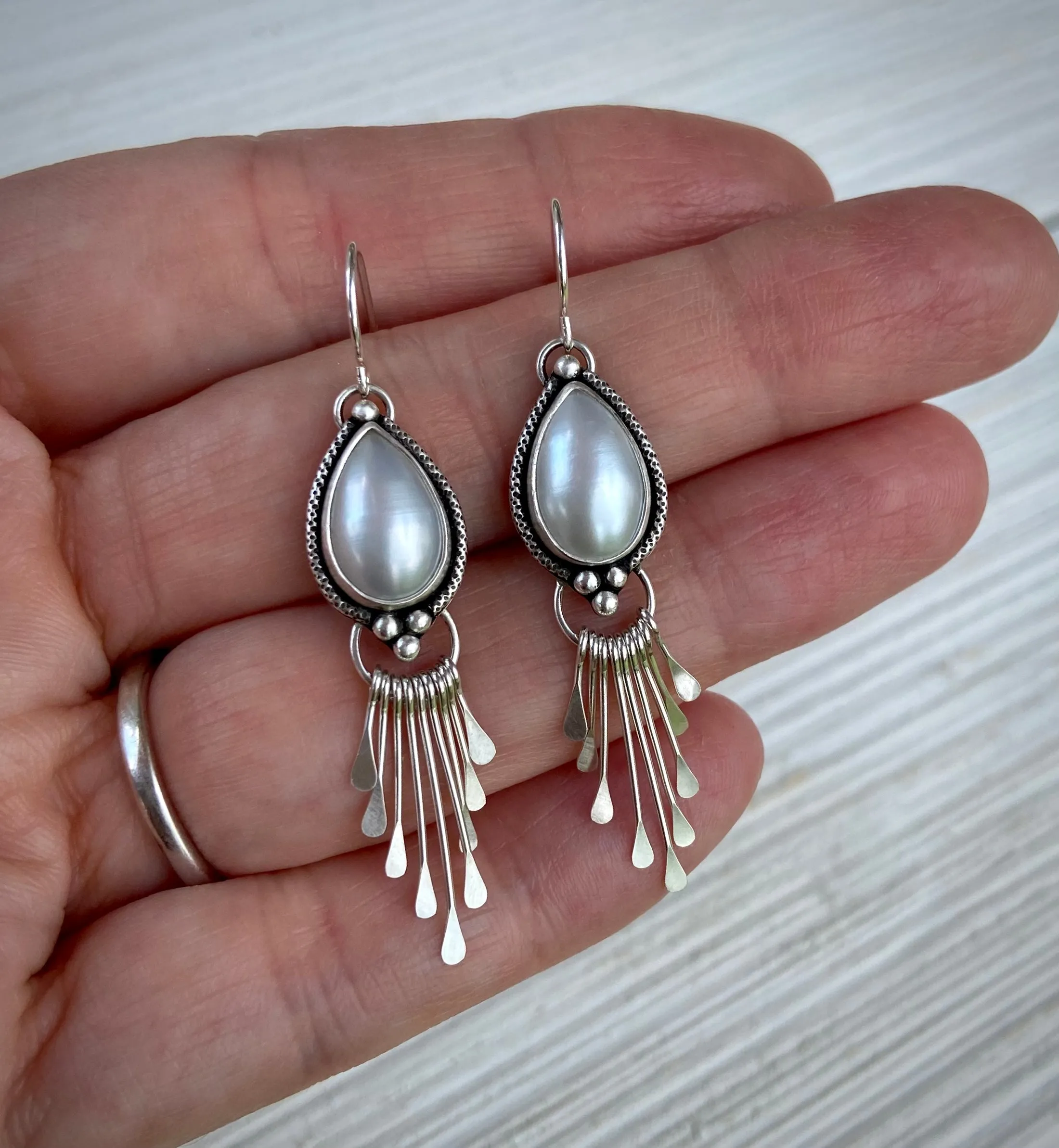 Freshwater Pearl Fringe Earrings