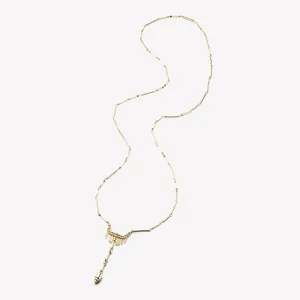 FRINGED PENDULUM NECKLACE