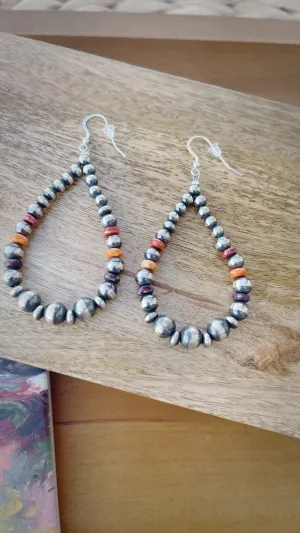 G3 Jupiter Silver and Turquoise Teardrops