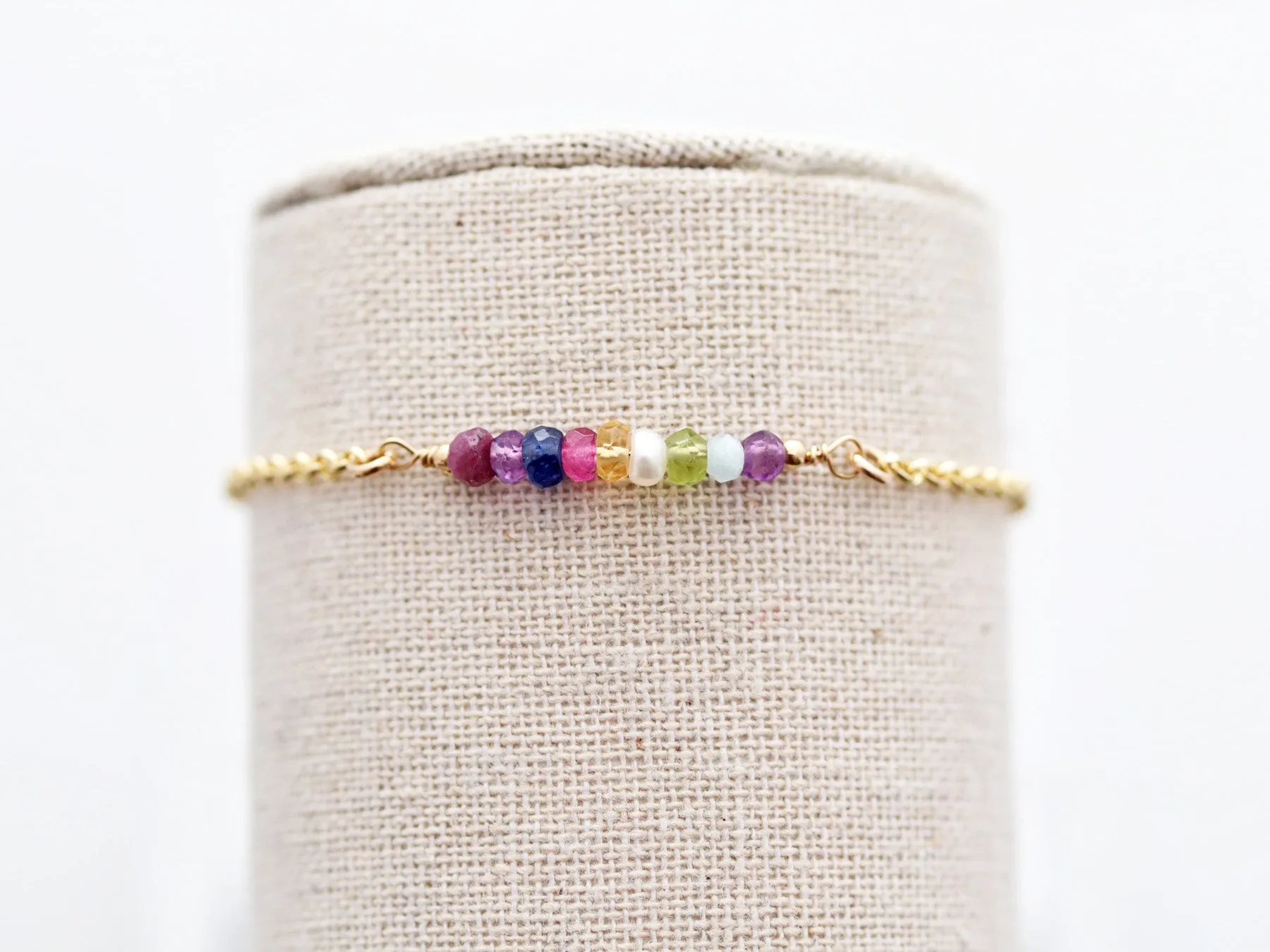Gemstone Birthstone Bracelet - Build Your Own