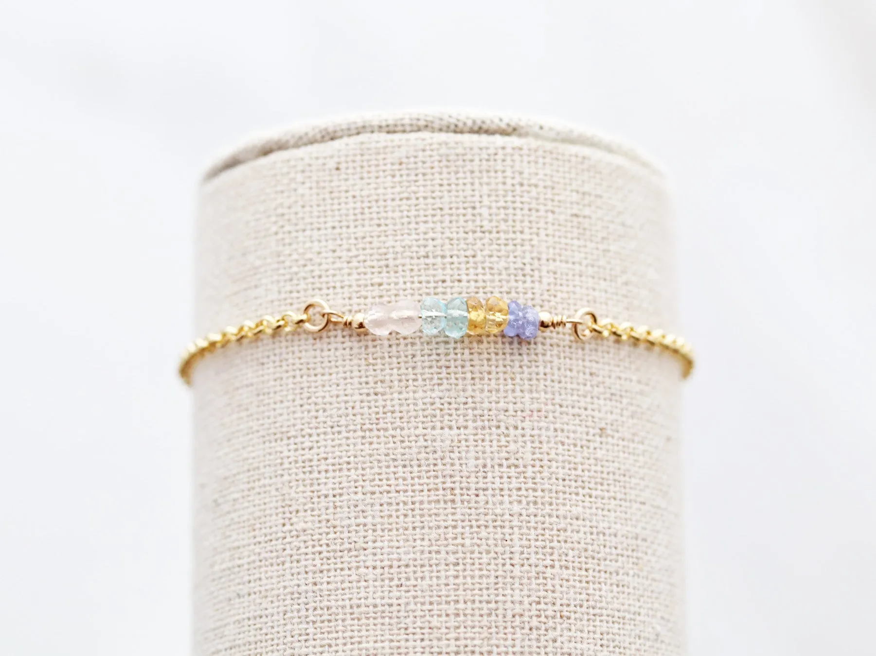 Gemstone Birthstone Bracelet - Build Your Own