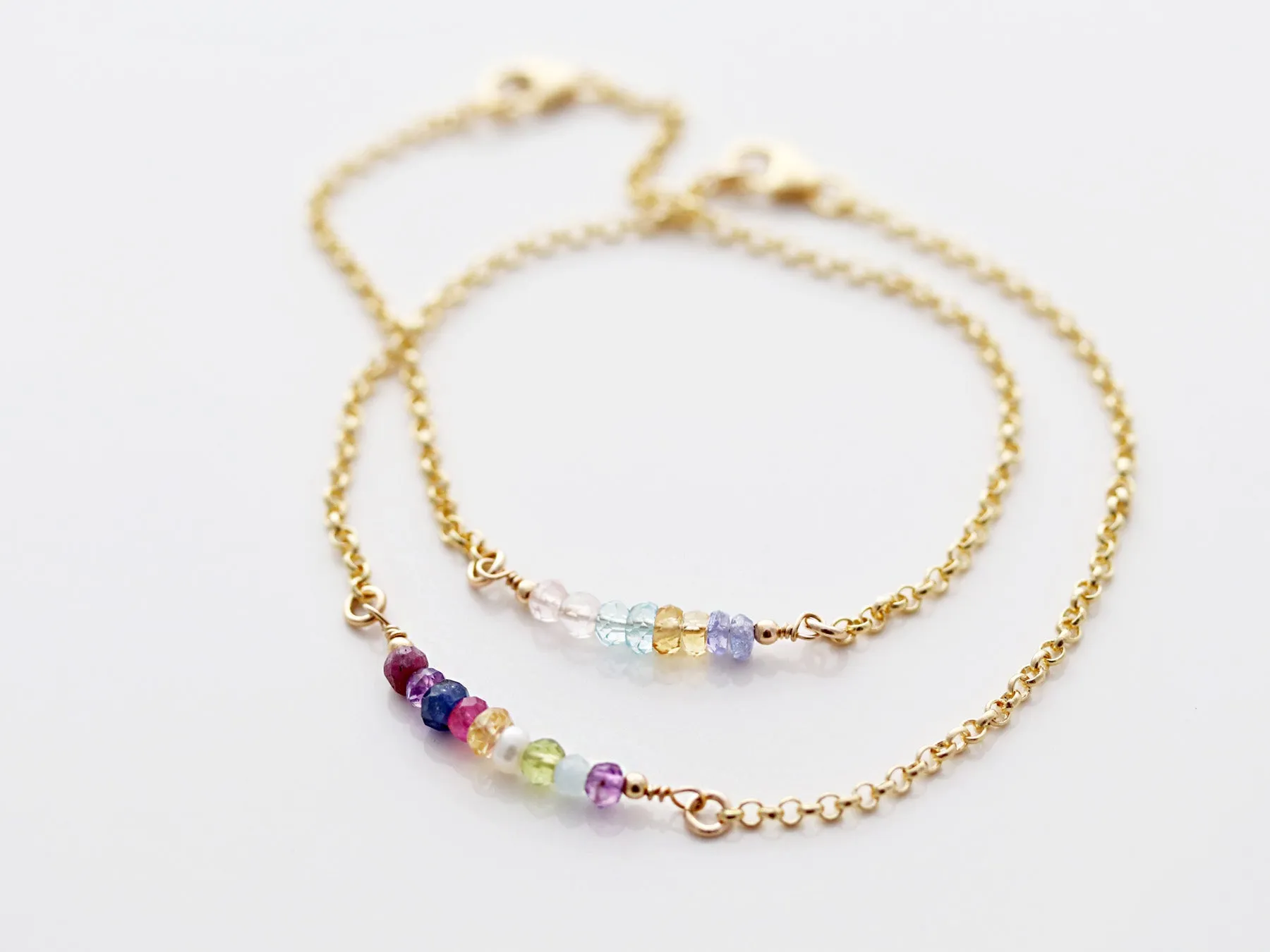 Gemstone Birthstone Bracelet - Build Your Own