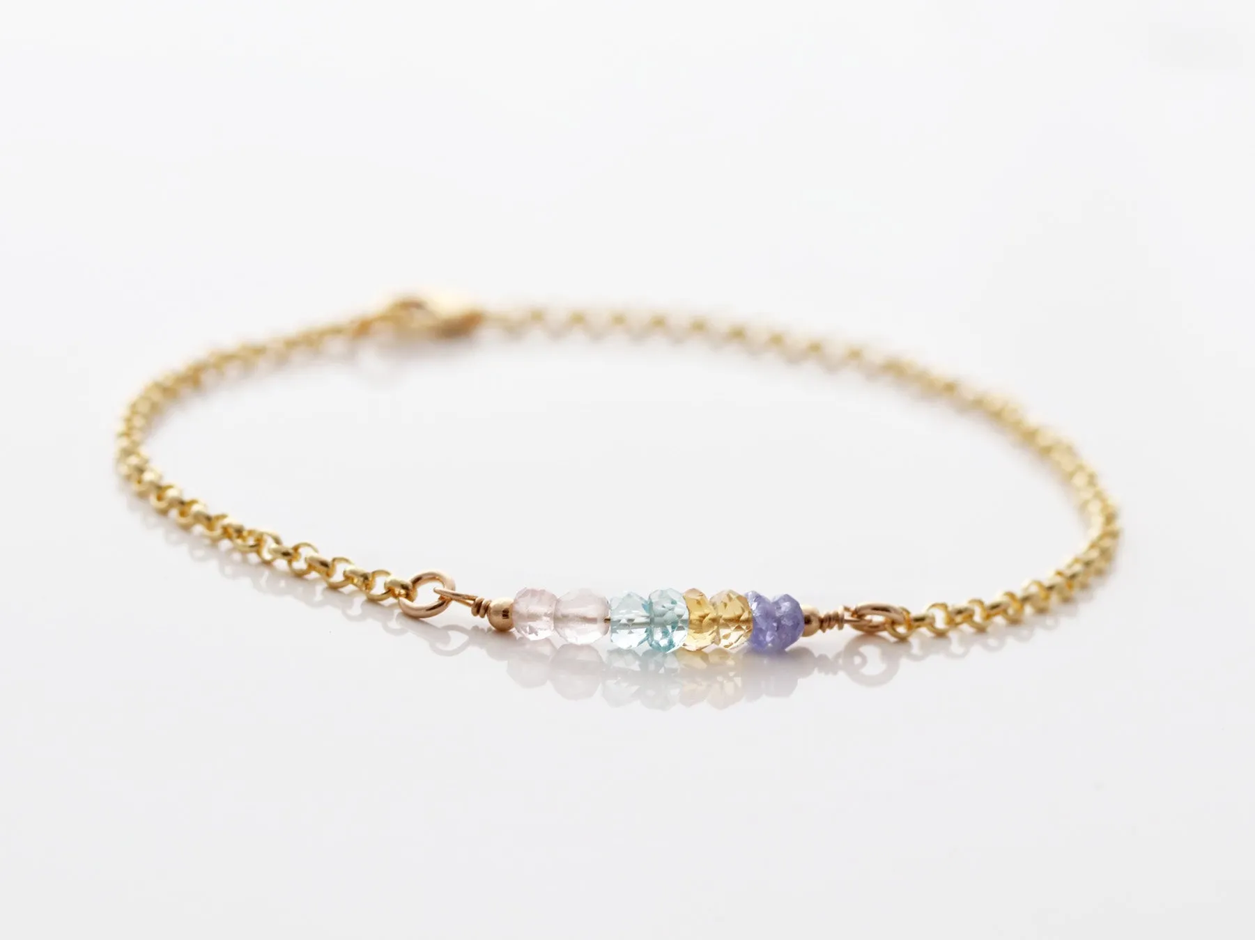 Gemstone Birthstone Bracelet - Build Your Own