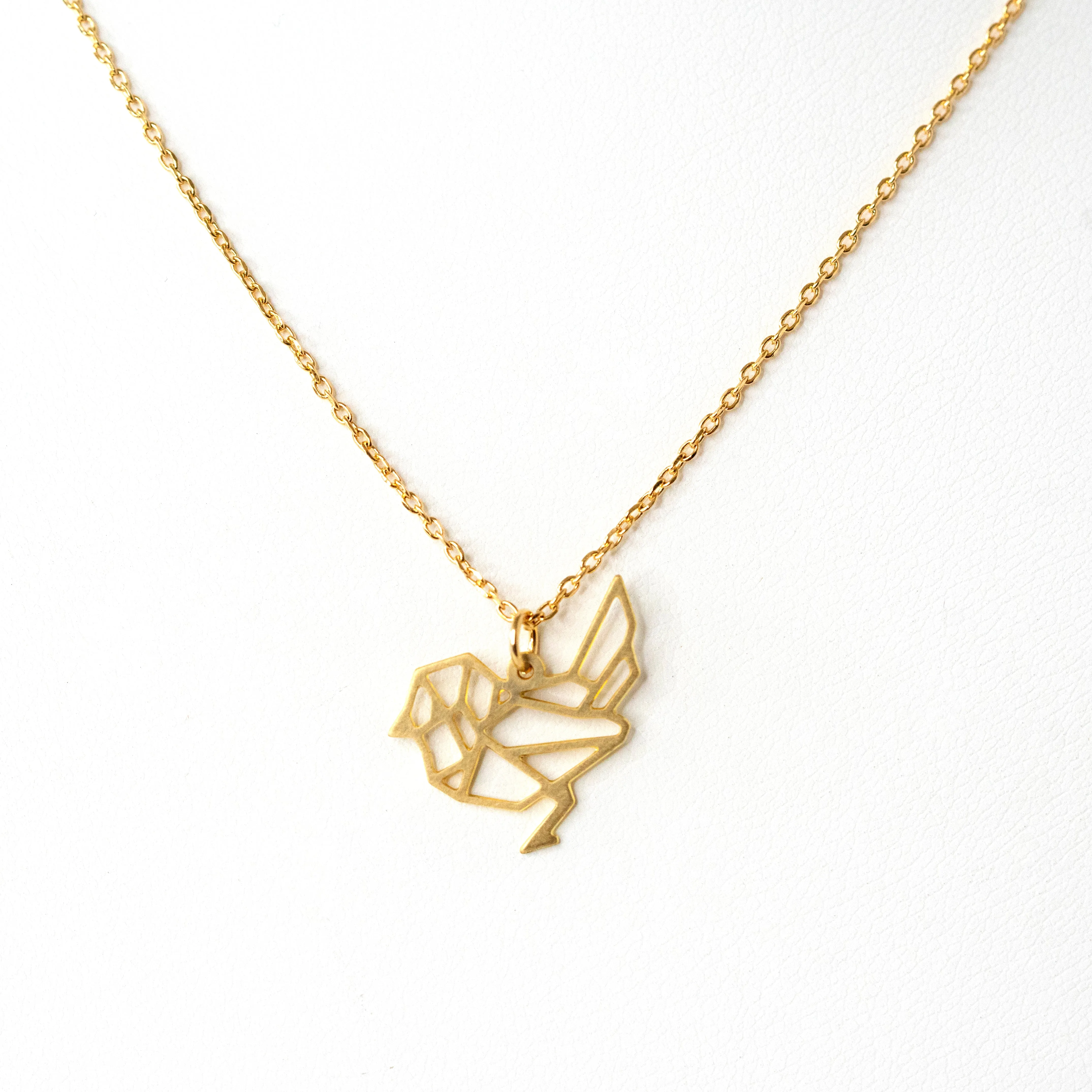 Geometric Bird Necklace