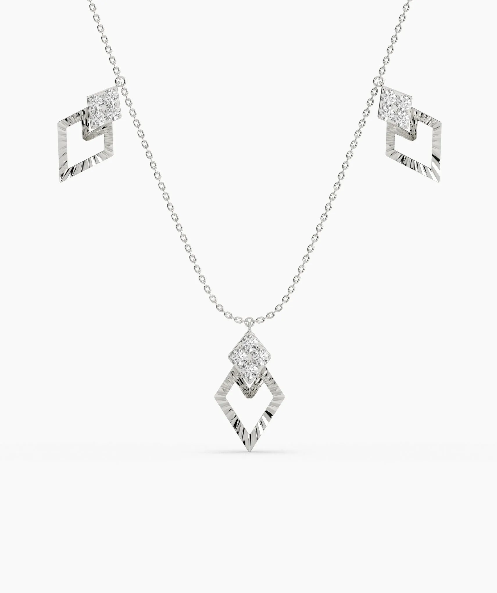 Geometric Charm Gold Necklace