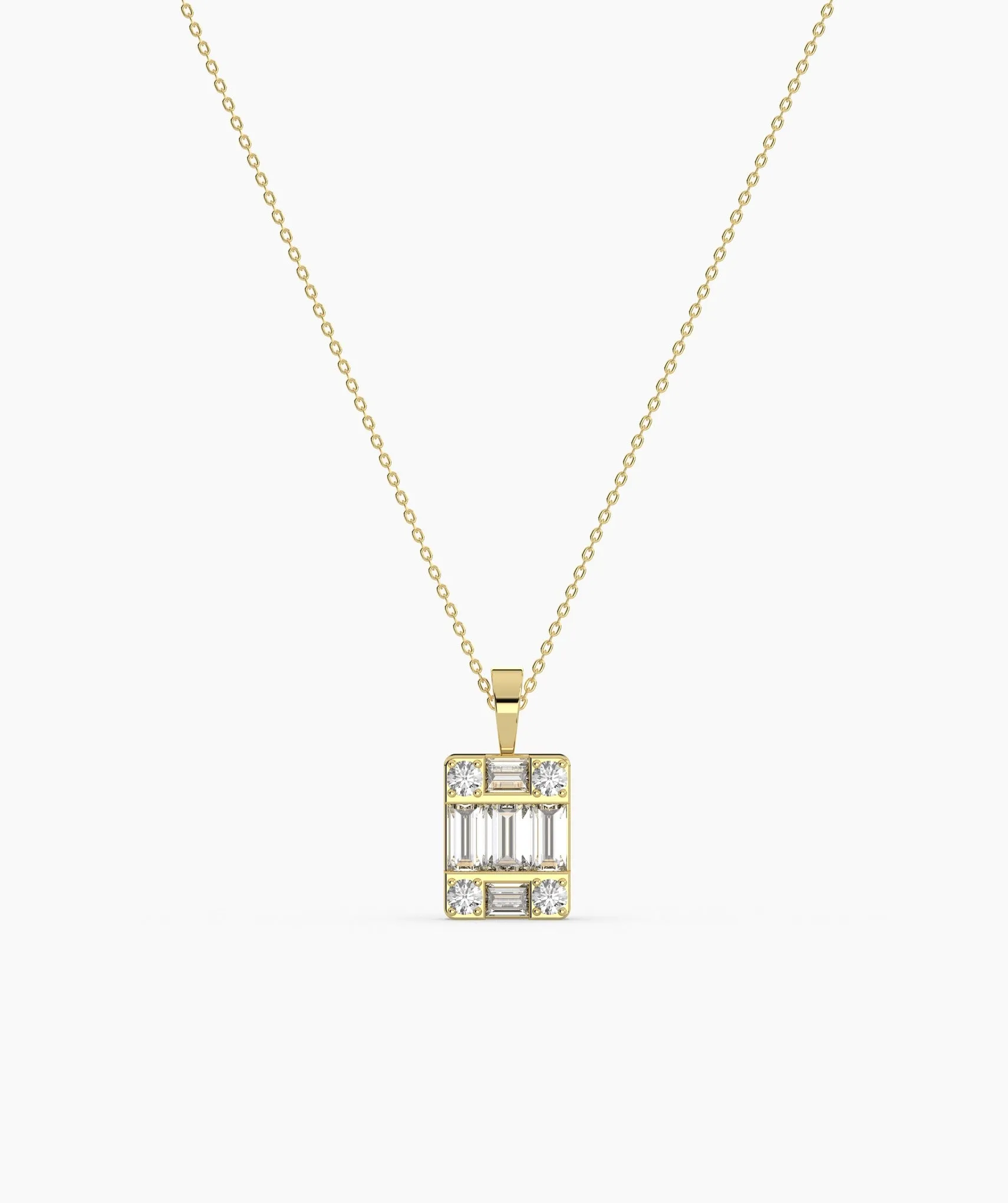 Geometric Diamond Necklace