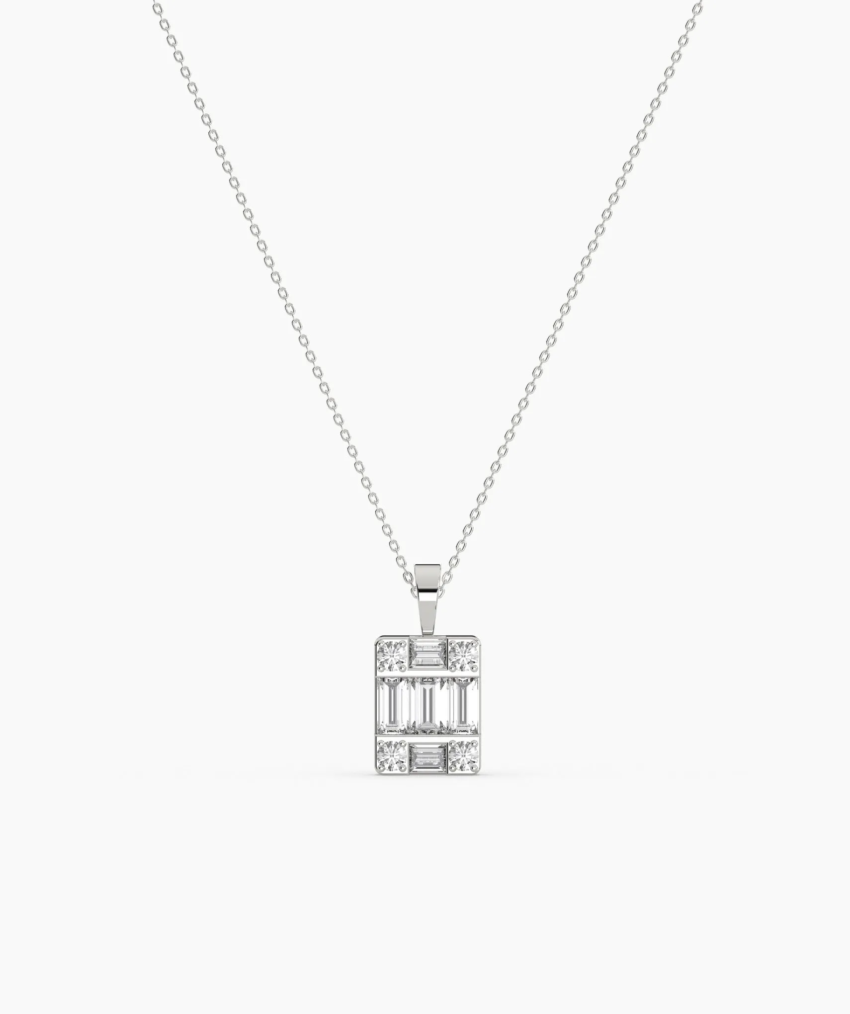 Geometric Diamond Necklace