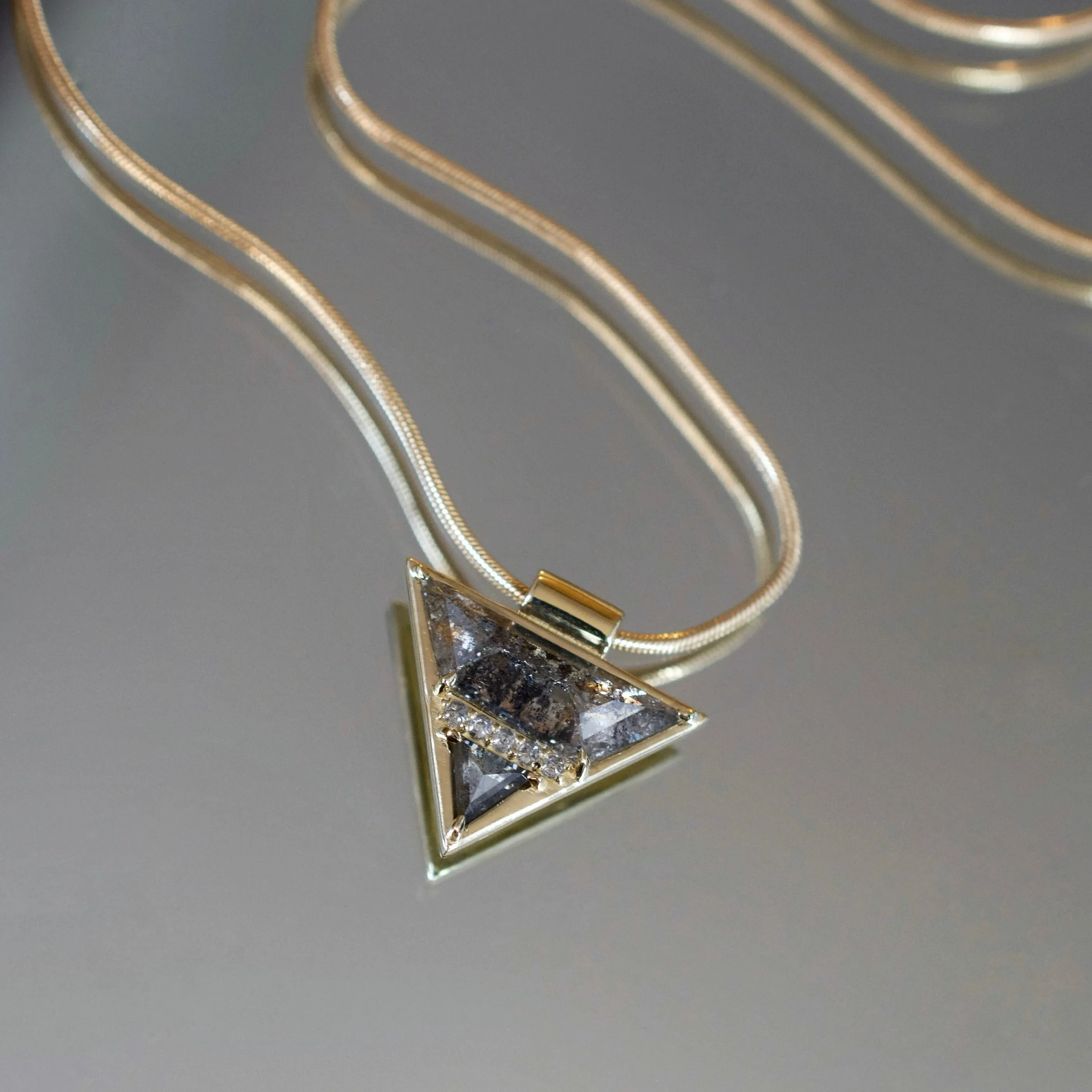 Geometric Diamond Necklace