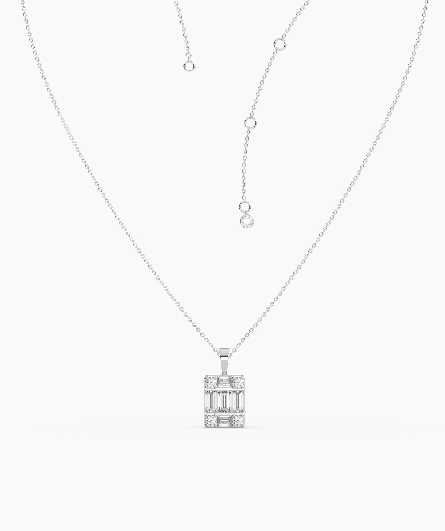 Geometric Diamond Necklace