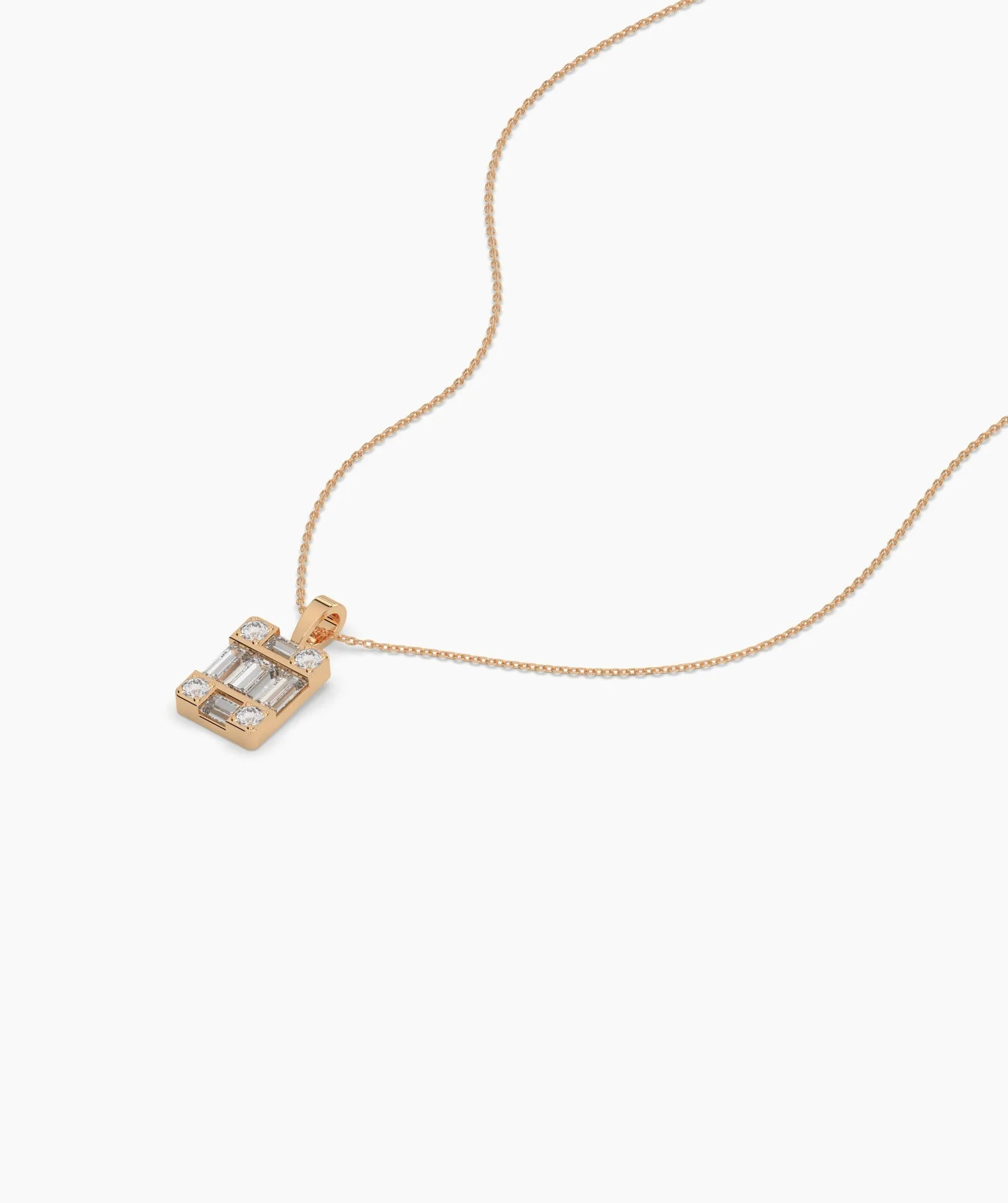 Geometric Diamond Necklace