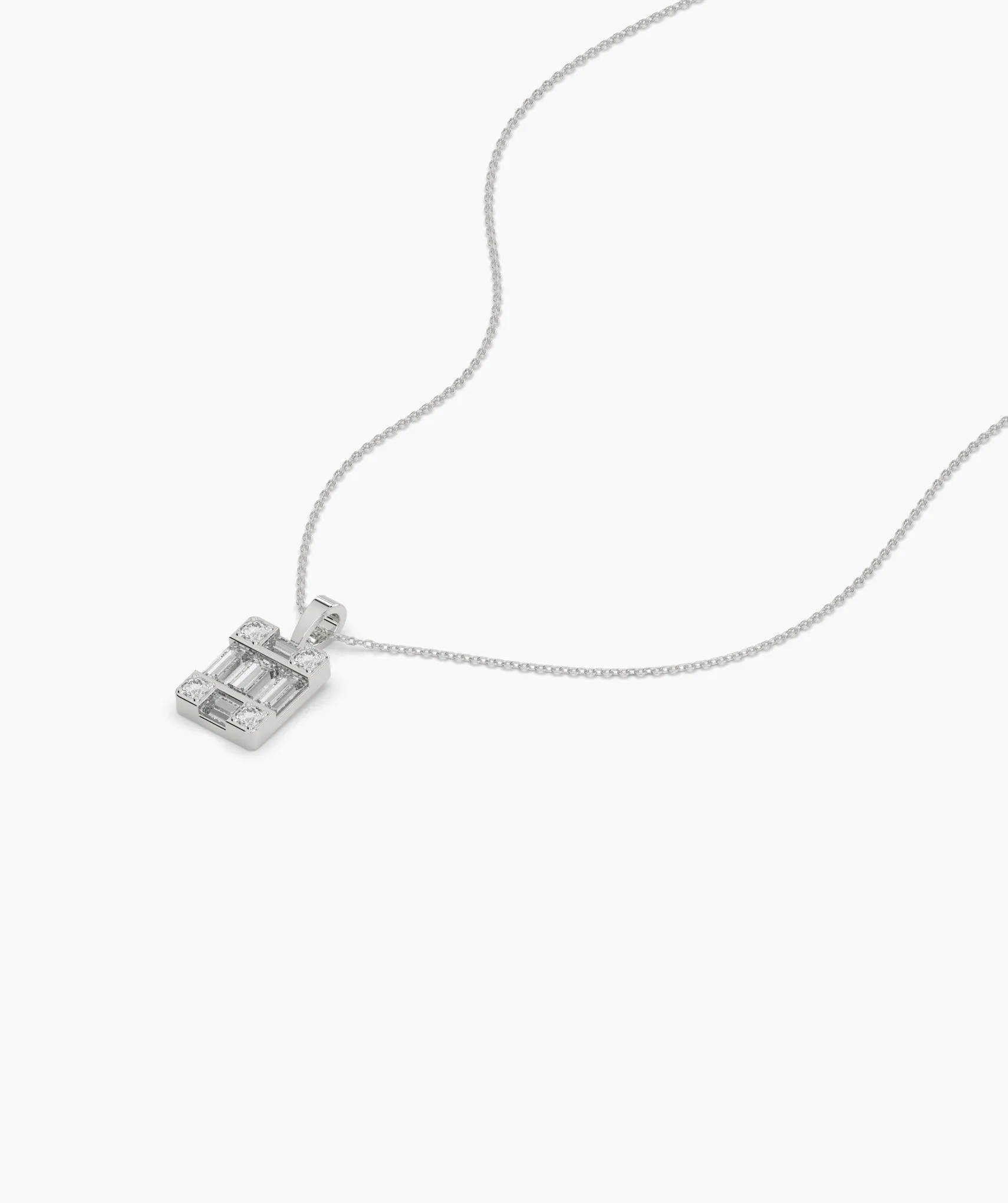 Geometric Diamond Necklace