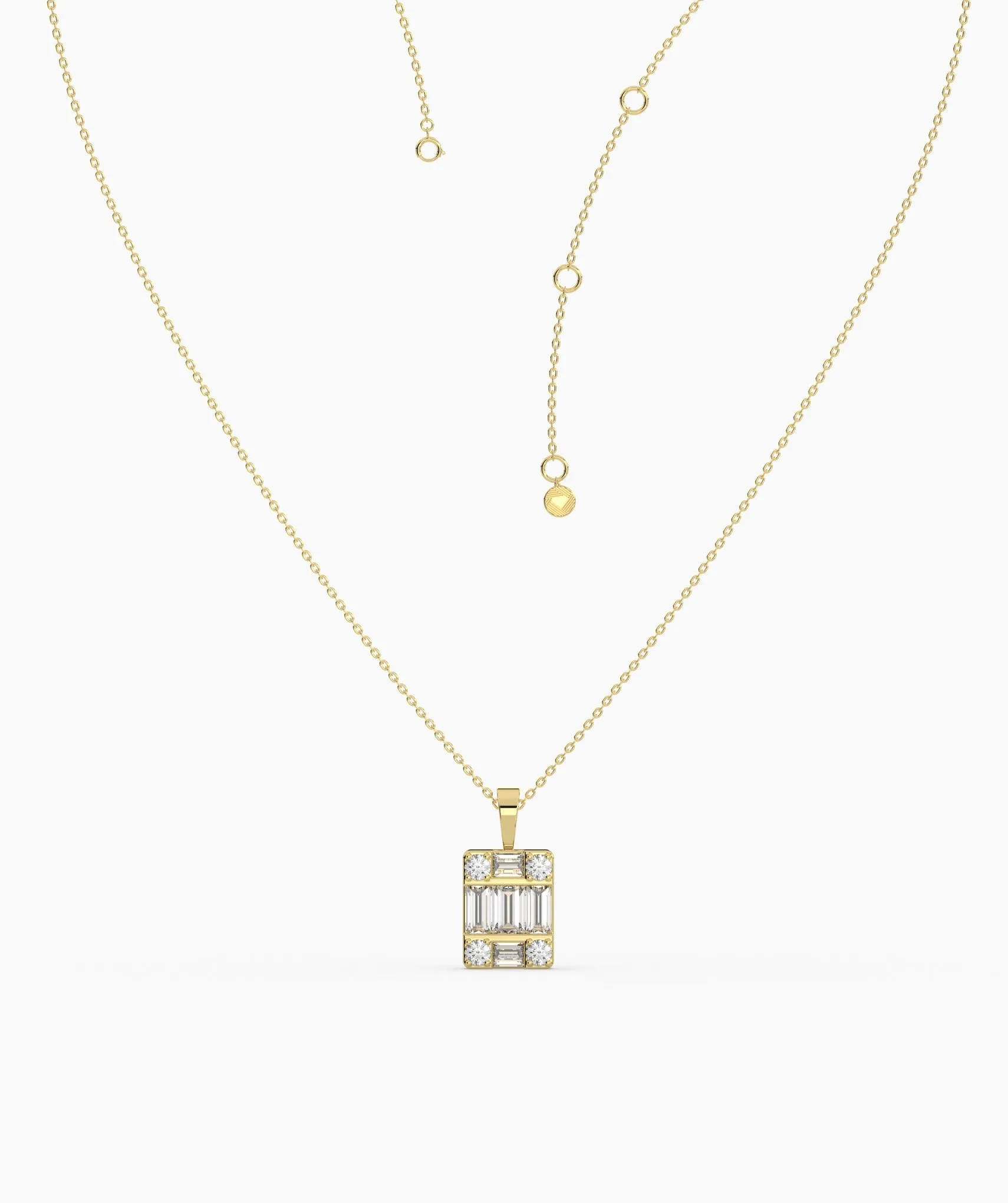 Geometric Diamond Necklace