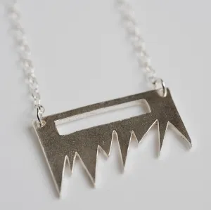Geometric Spike Necklace - Choose Your Metal / ready to ship