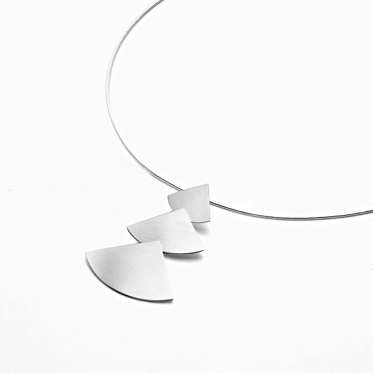 Geometric Triangle Pendant Necklace