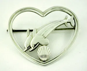 Georg Jensen Brooch in Sterling Silver