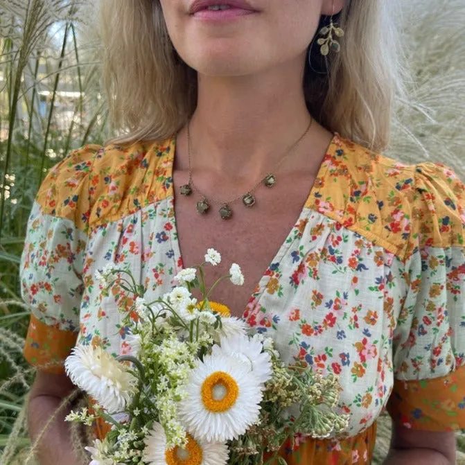 Glitter Path Cascade Necklace