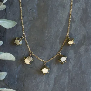 Glitter Path Cascade Necklace