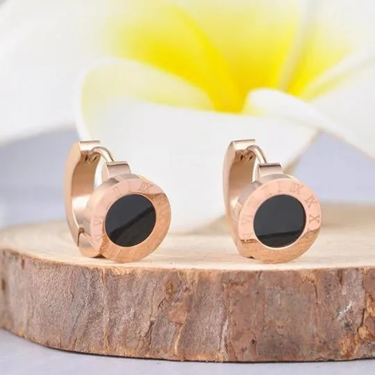 Gold Circle Black Onyx Earrings – Maestro Hennessy ®