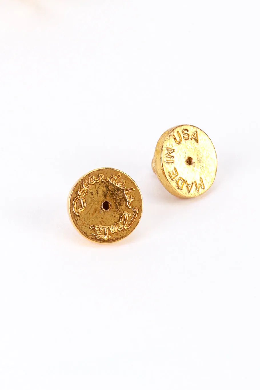 Gold Rhinestone Coil Hoop Earrings