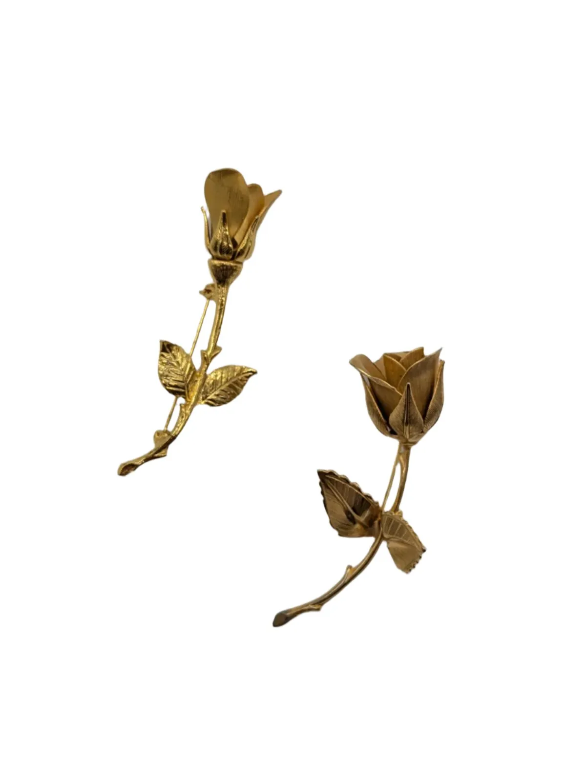 Golden Bloom Vintage Brooch Set
