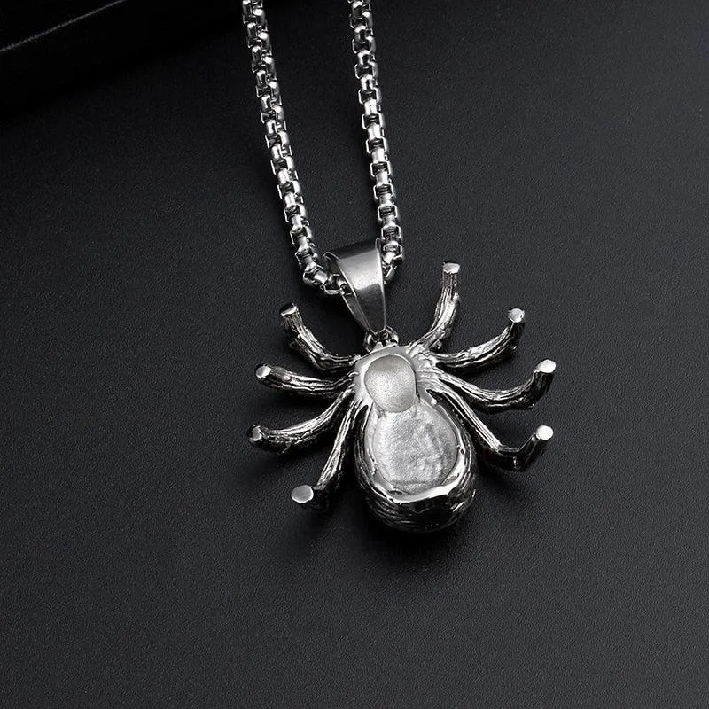 Gothic Red Stone Biker Gothic Necklace