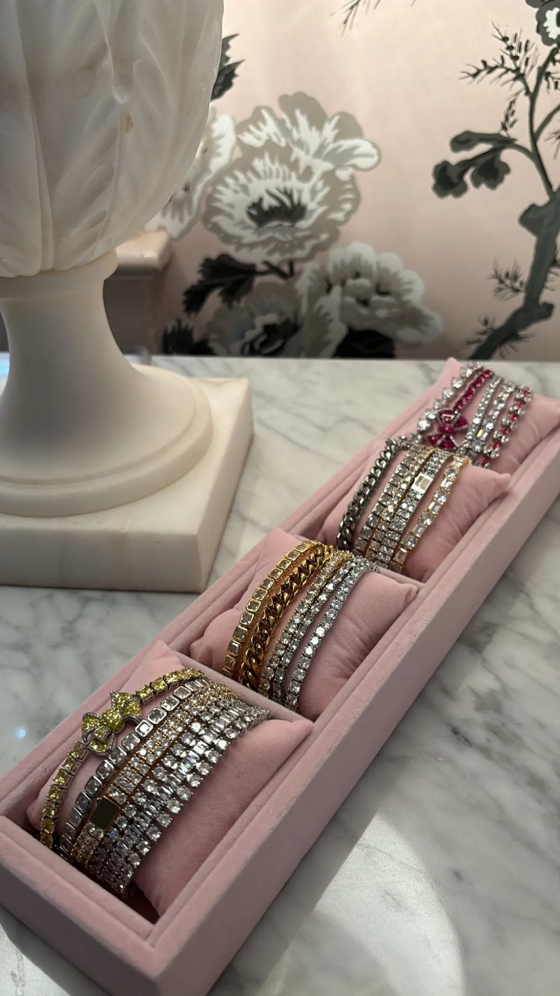 GRACE DOUBLE ROW TENNIS BRACELET - GOLD