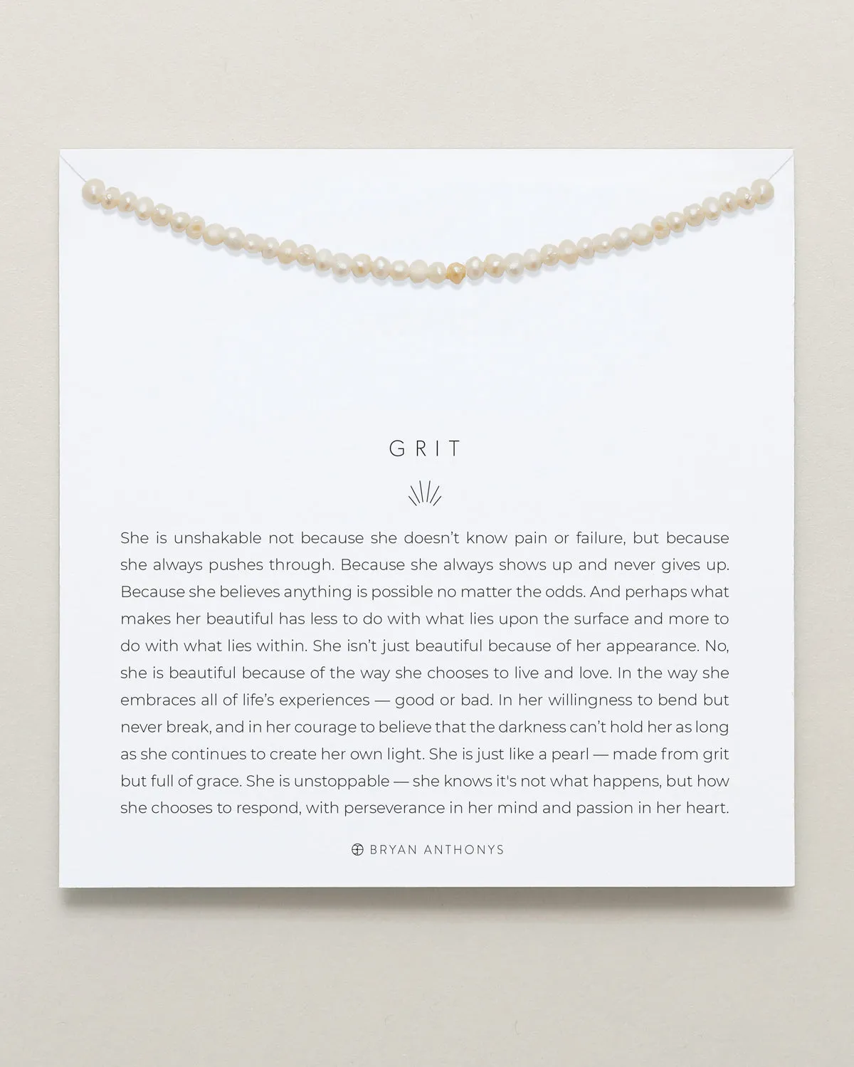 Grit Seed Pearl Anklet