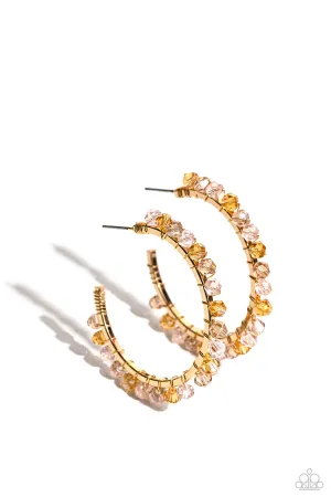 Halo Hustle - Gold - Pink Bead