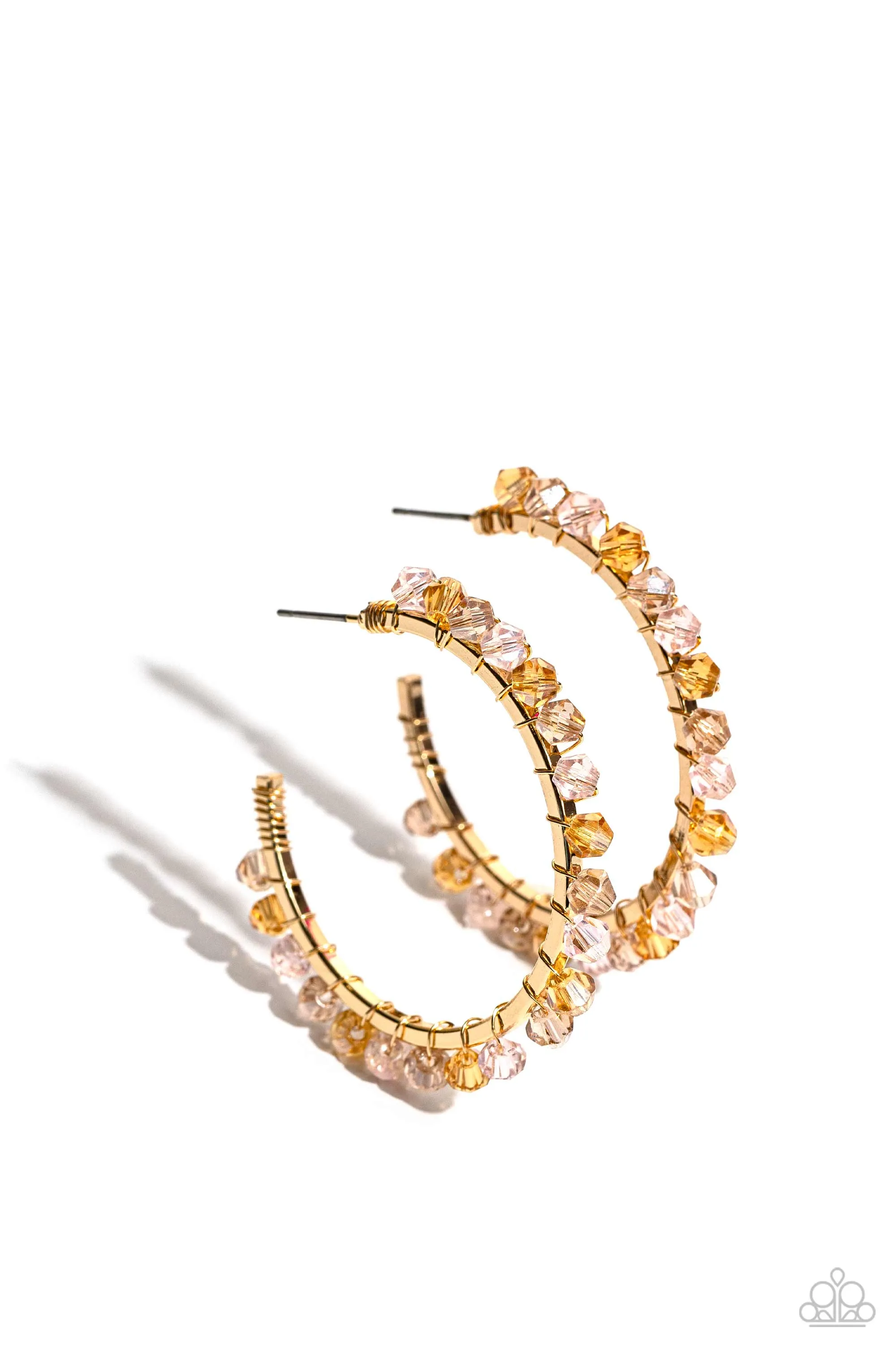 Halo Hustle - Gold - Pink Bead