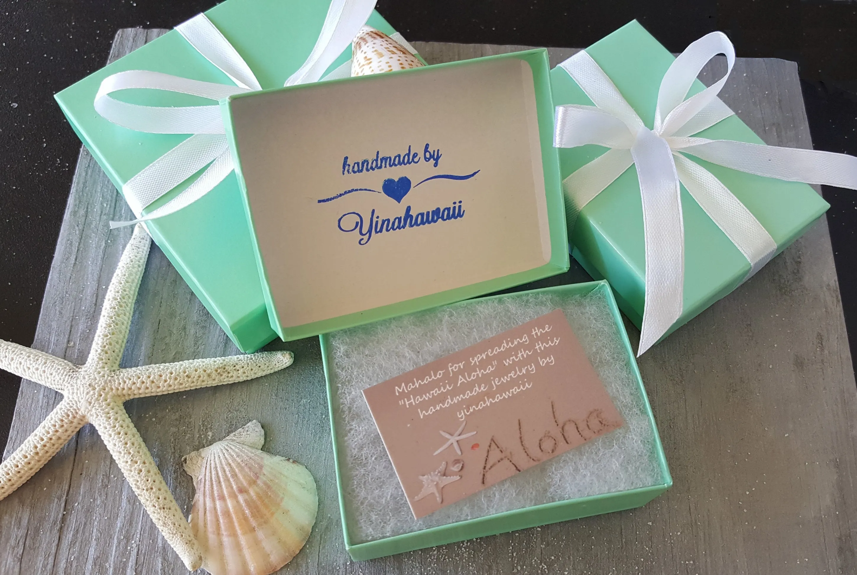 Handmade "Three Colors of the Hawaiian Ocean", sea glass earrings, , Hawaiian Gift, FREE gift wrap