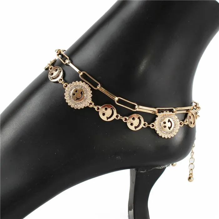 Happy Face Anklet