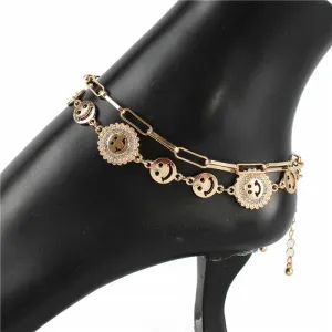 Happy Face Anklet