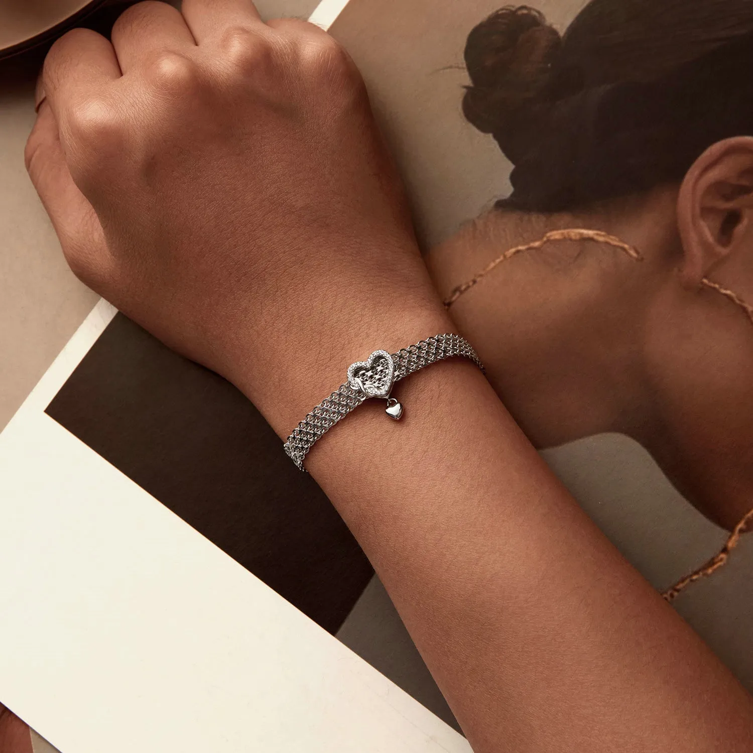 Heart Infinity Reflexion Charm