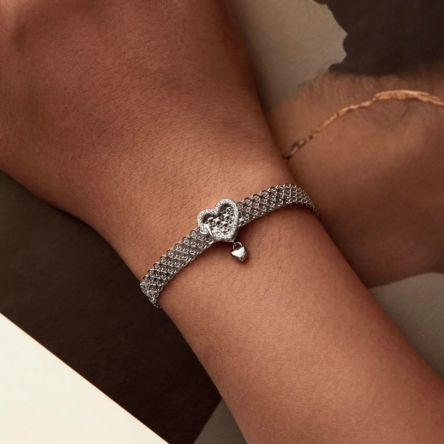 Heart Infinity Reflexion Charm