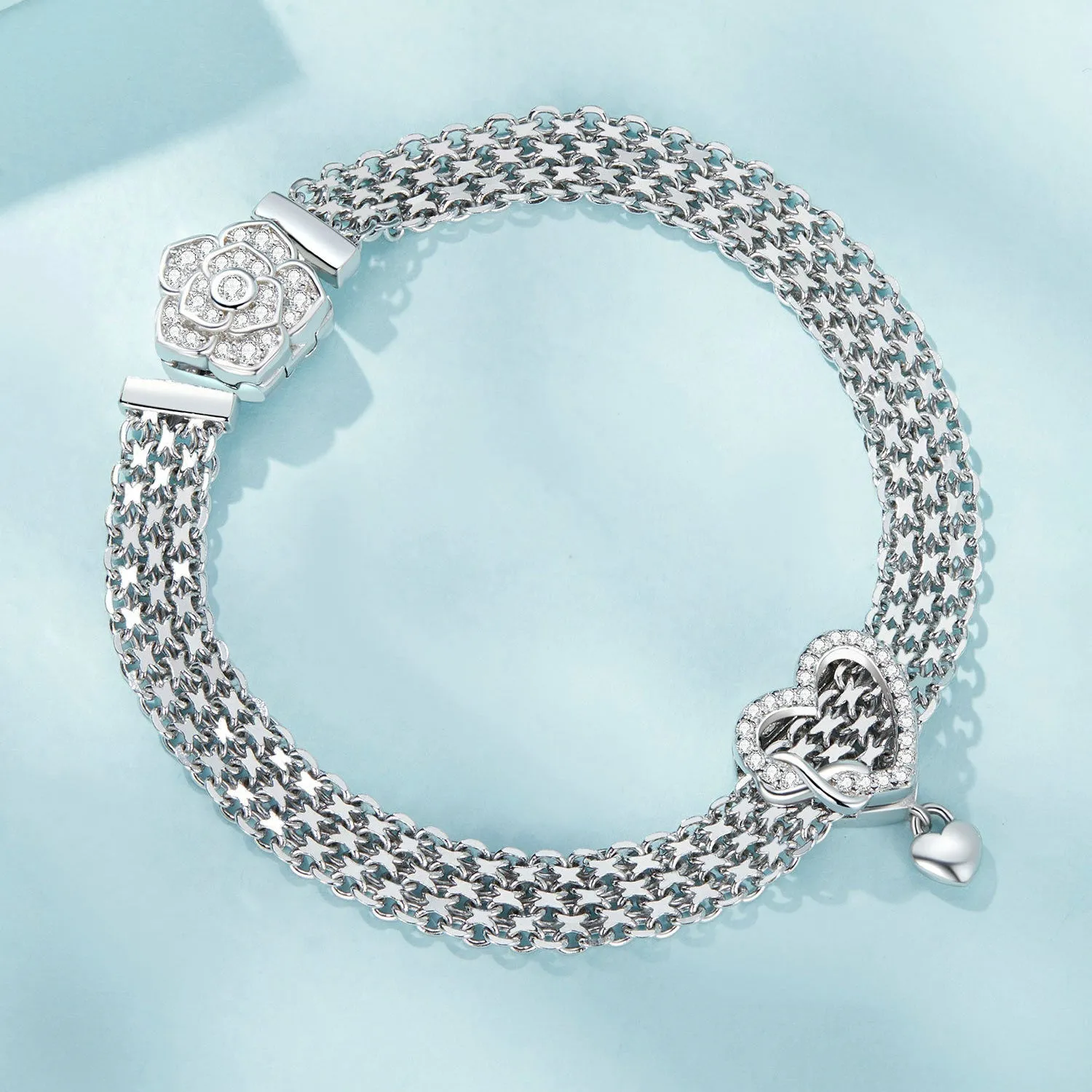 Heart Infinity Reflexion Charm