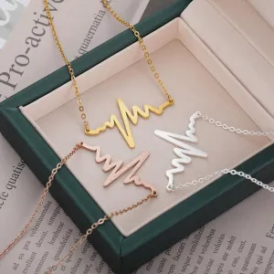 Heartbeat Wave Necklace