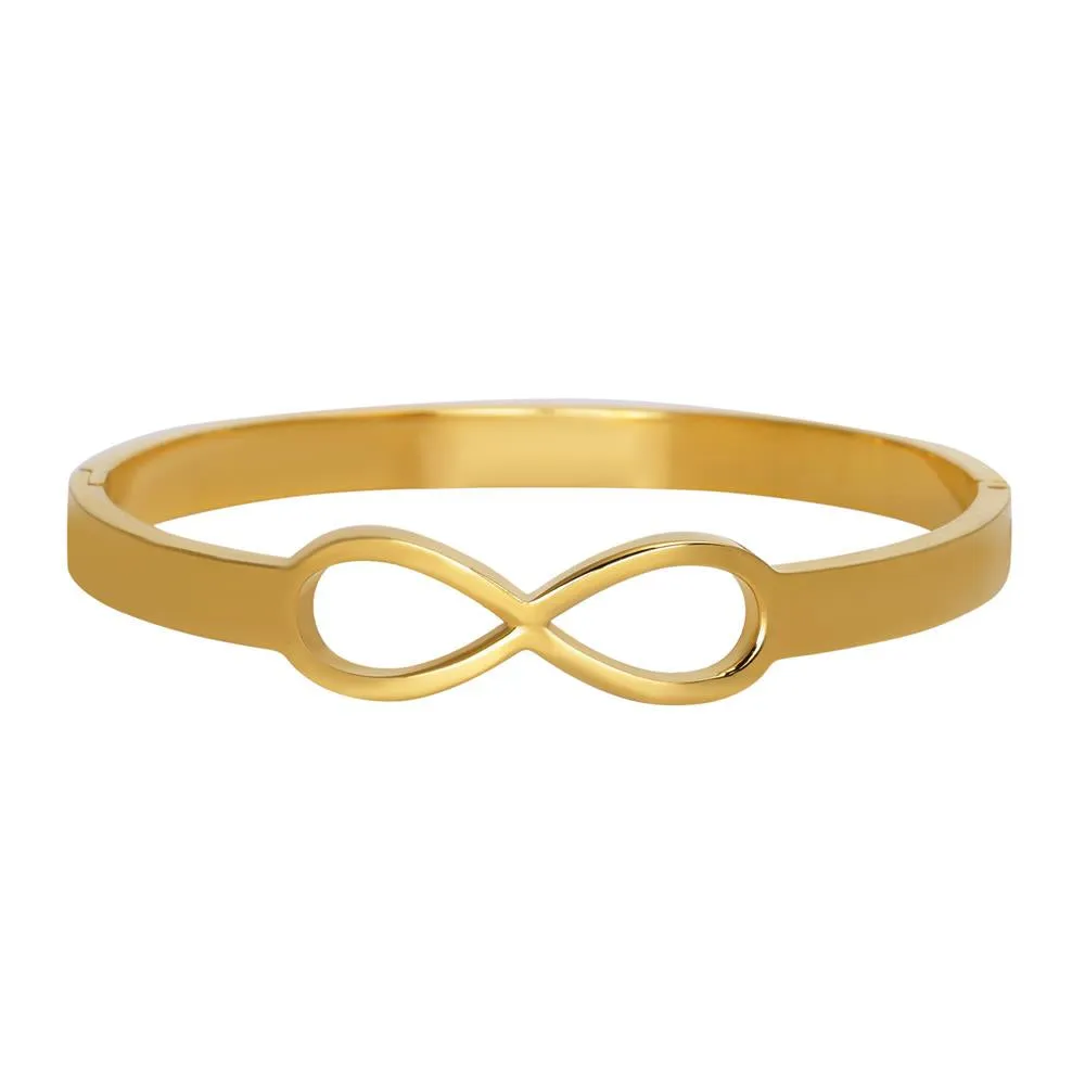 High Quality 18k Gold Plated Stainless Steel infinity bracelet for Men & Women