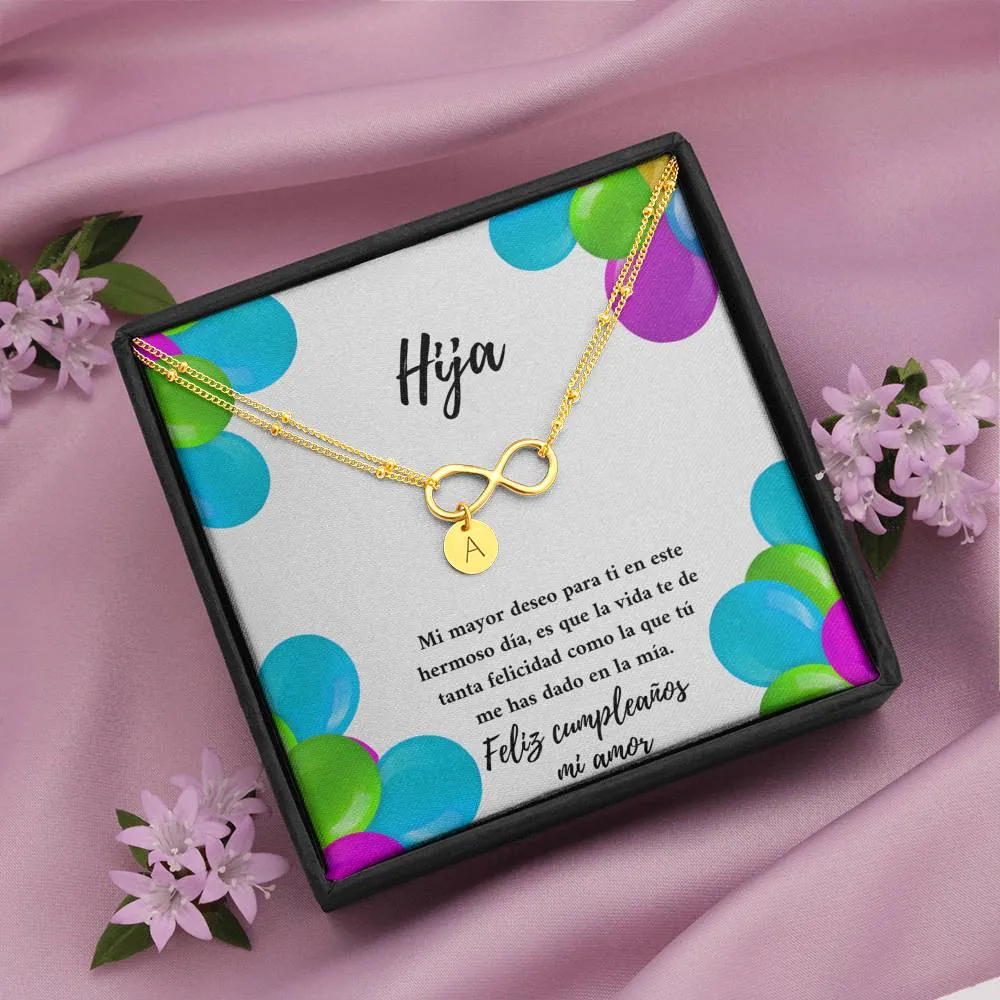 Hija te deseo toda la felicidad