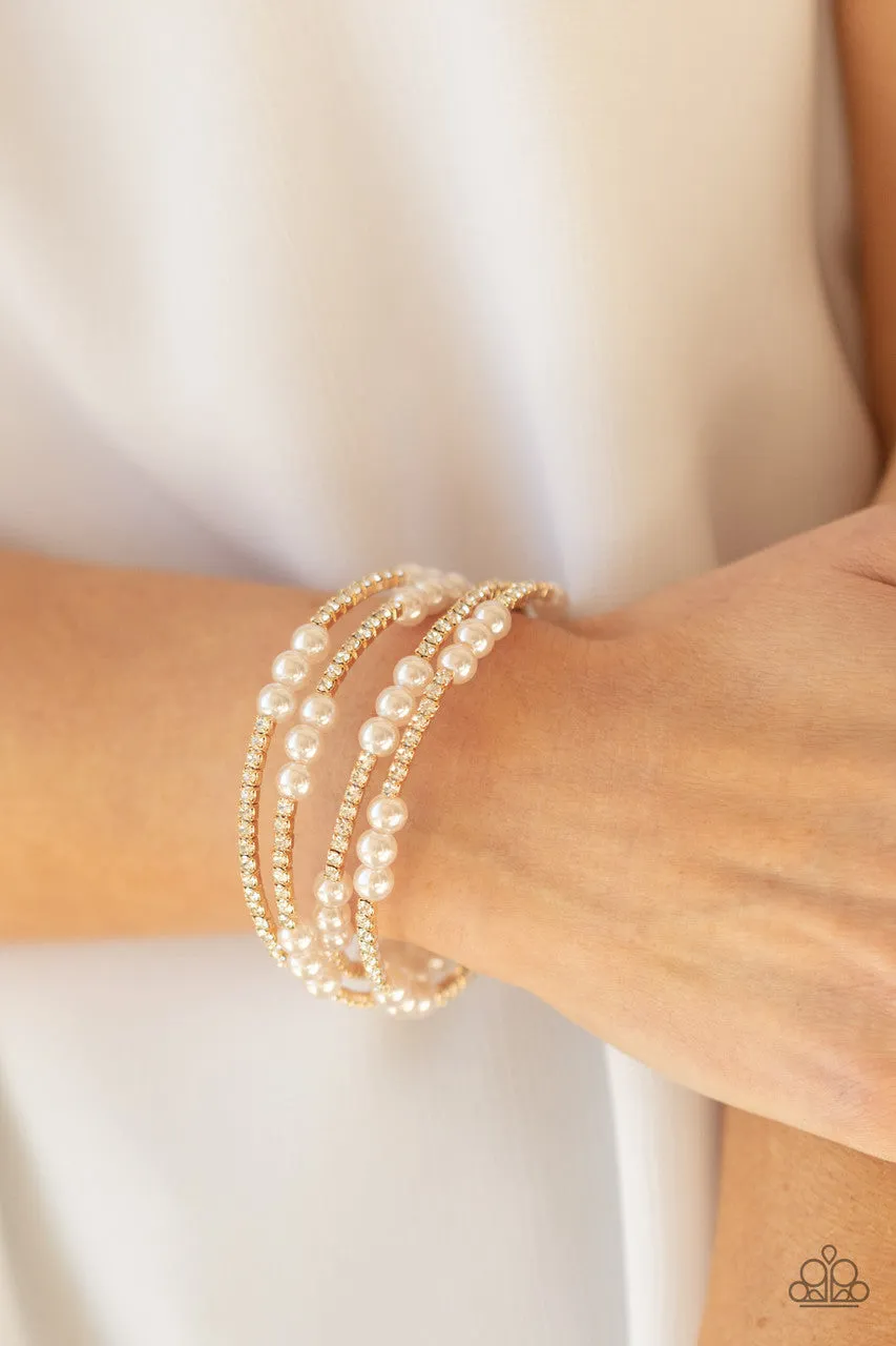 Hollywood Hospitality Gold Paparazzi Bracelet