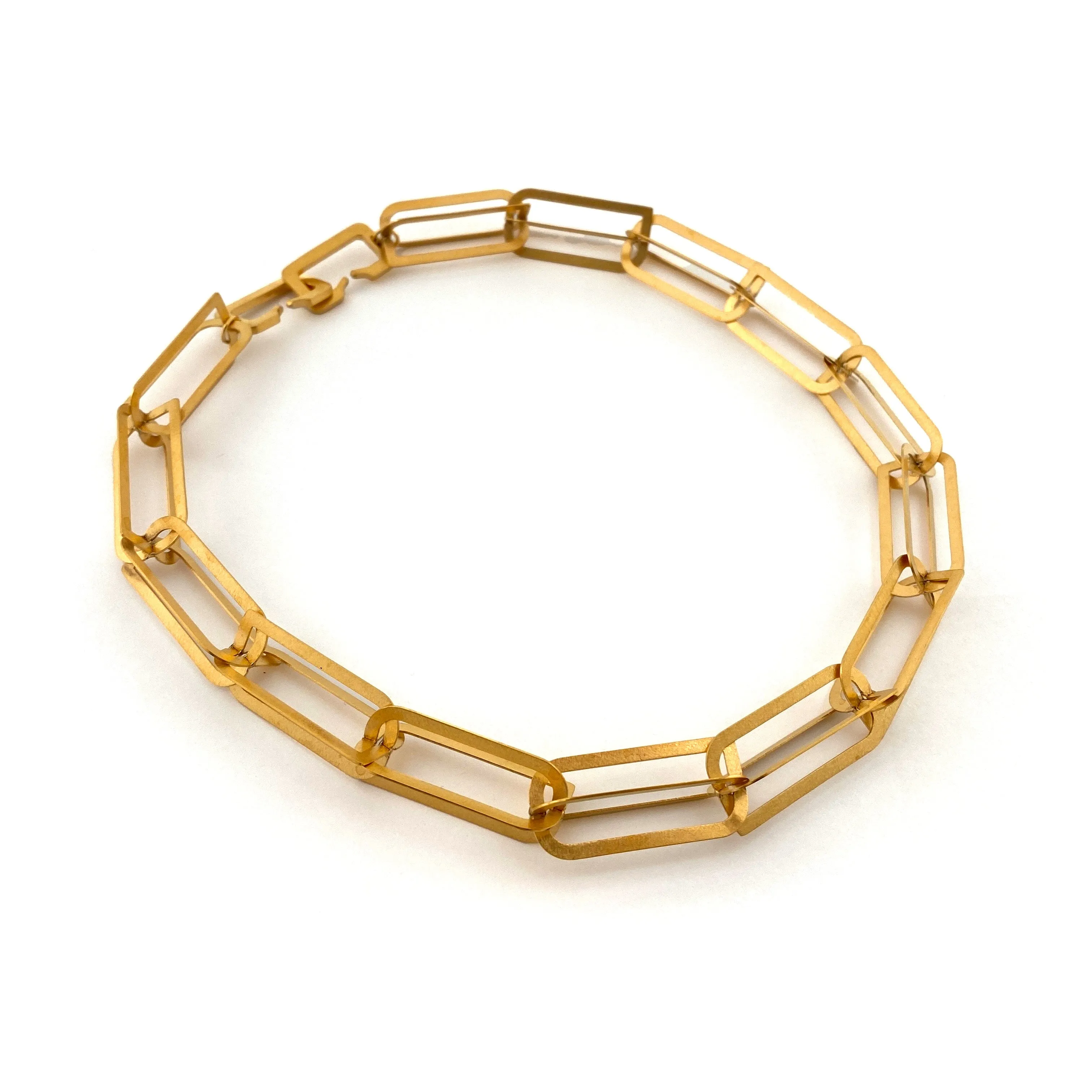 Interlocking Geometric Gold Necklace