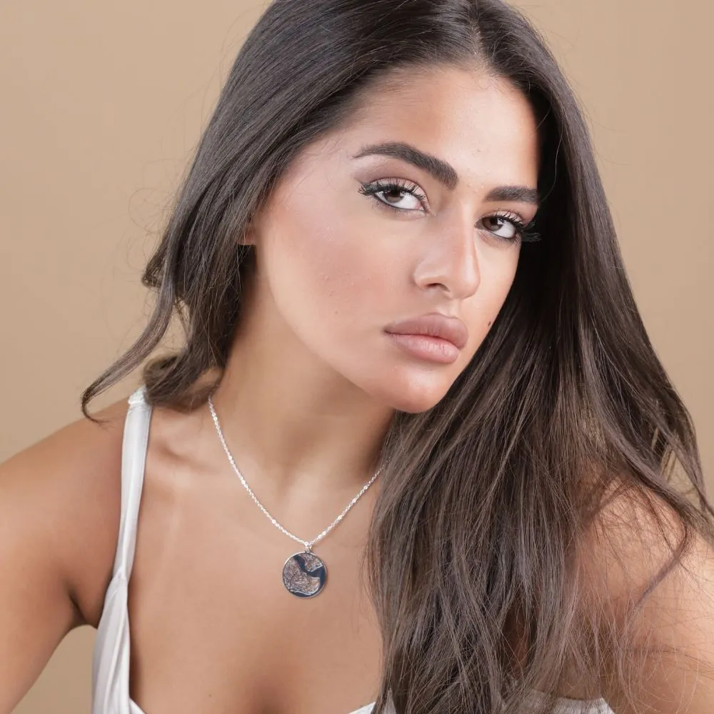 Istanbul Silver - City Map Necklace