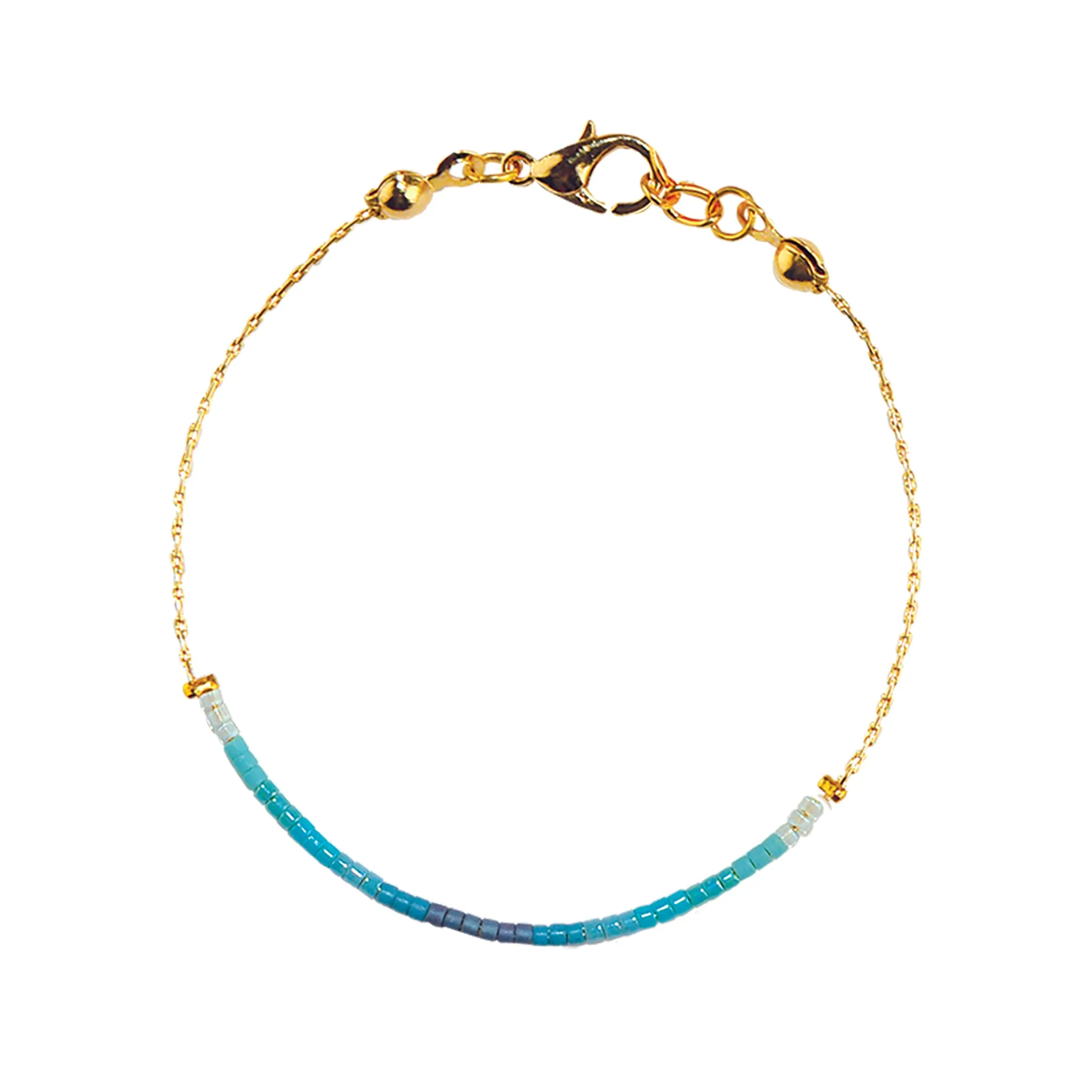 Japanese Seed Bead Gold Anklet