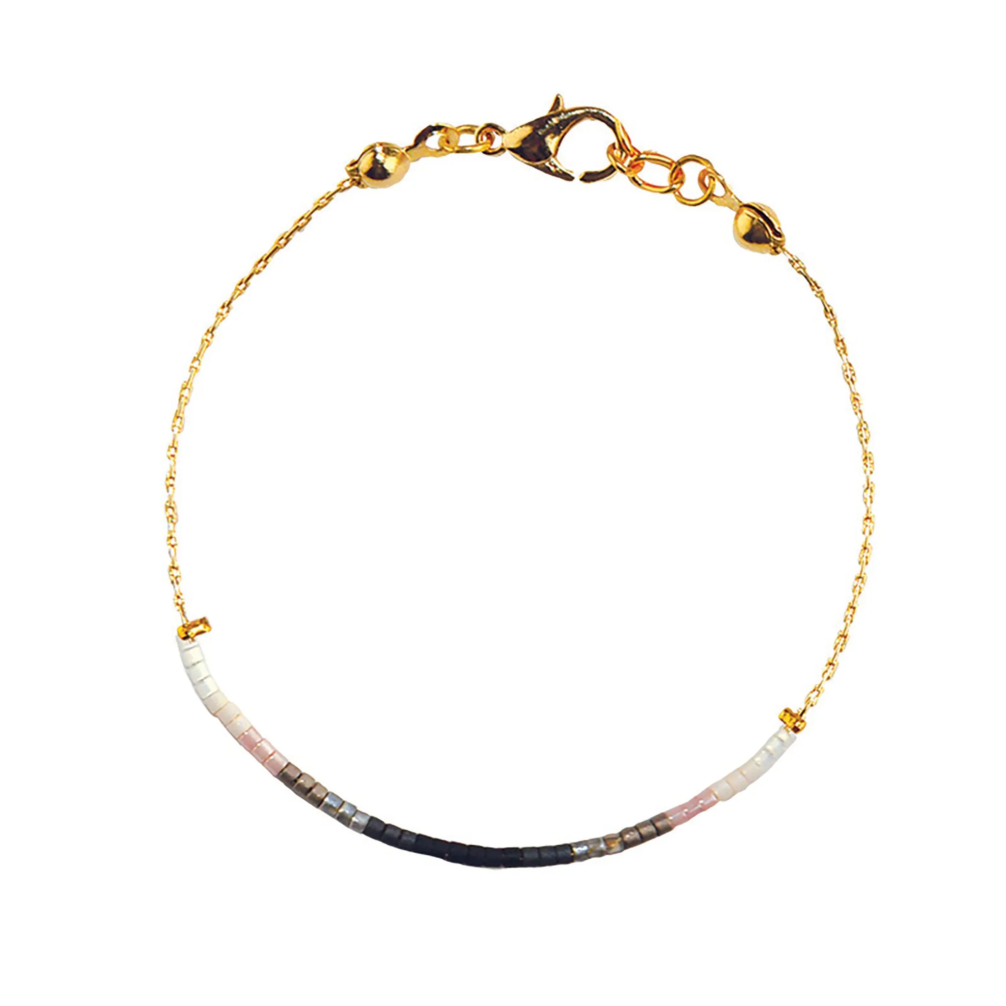 Japanese Seed Bead Gold Anklet
