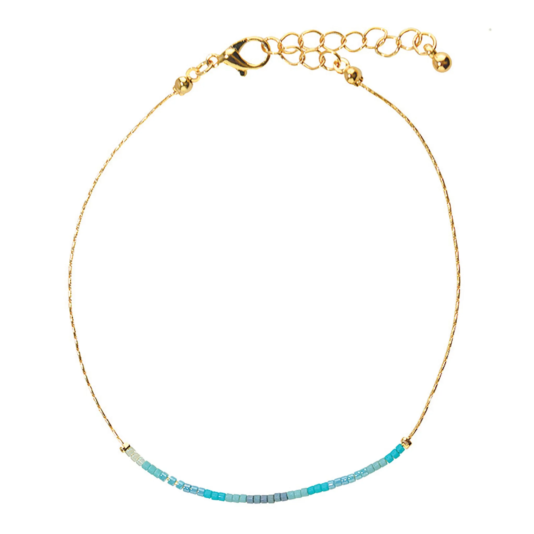 Japanese Seed Bead Gold Anklet