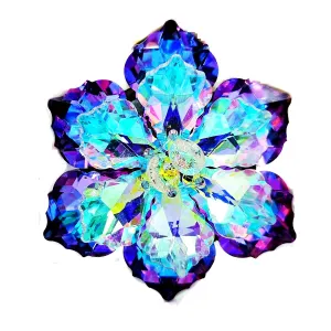 Jewelblings Shining Beads Lavender Aurora Crystalline Floral Brooches & Pins
