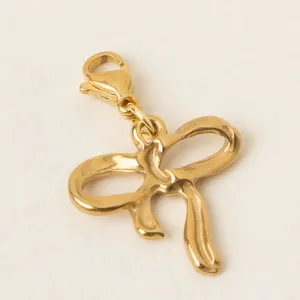 Jewelry Charm Gold-Bow