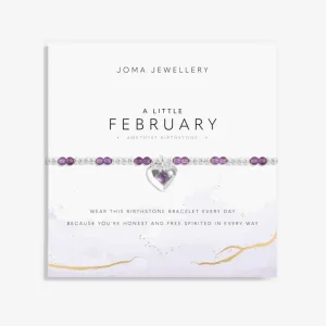 Joma Birthstone A Little February Amethyst Bracelet