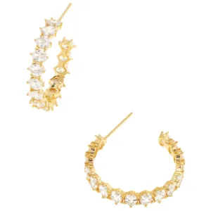 Kendra Scott Cailin Crystal Rhinestone Hoop Earrings