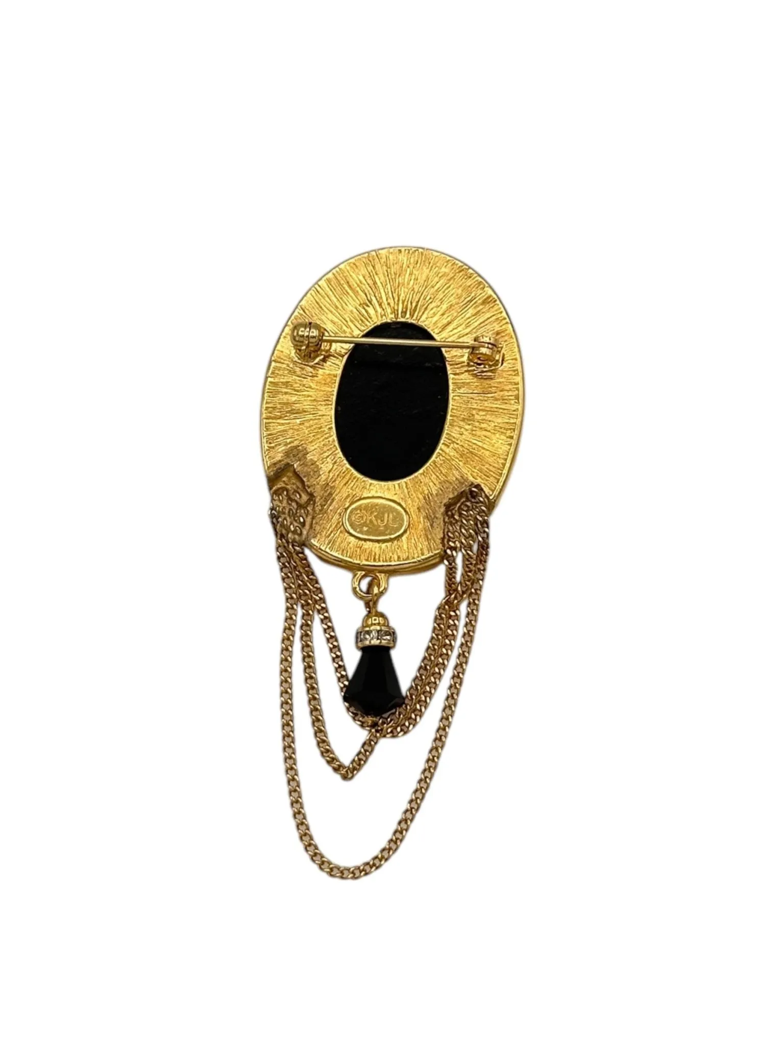 Kenneth Jay Lane KJL Victorian Revival Brooch