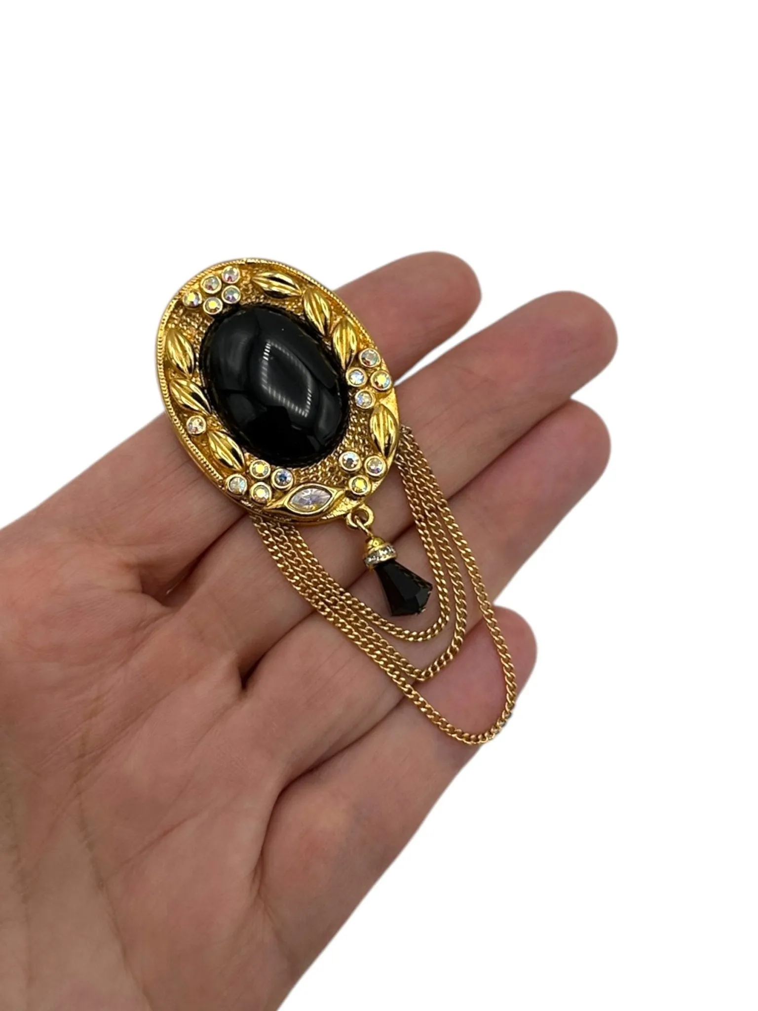 Kenneth Jay Lane KJL Victorian Revival Brooch